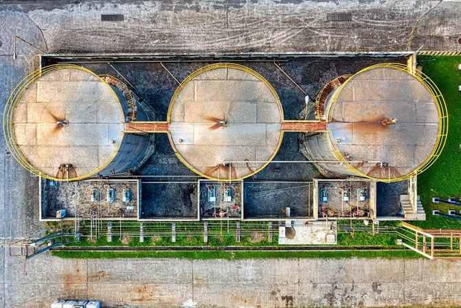 concrete storage tank